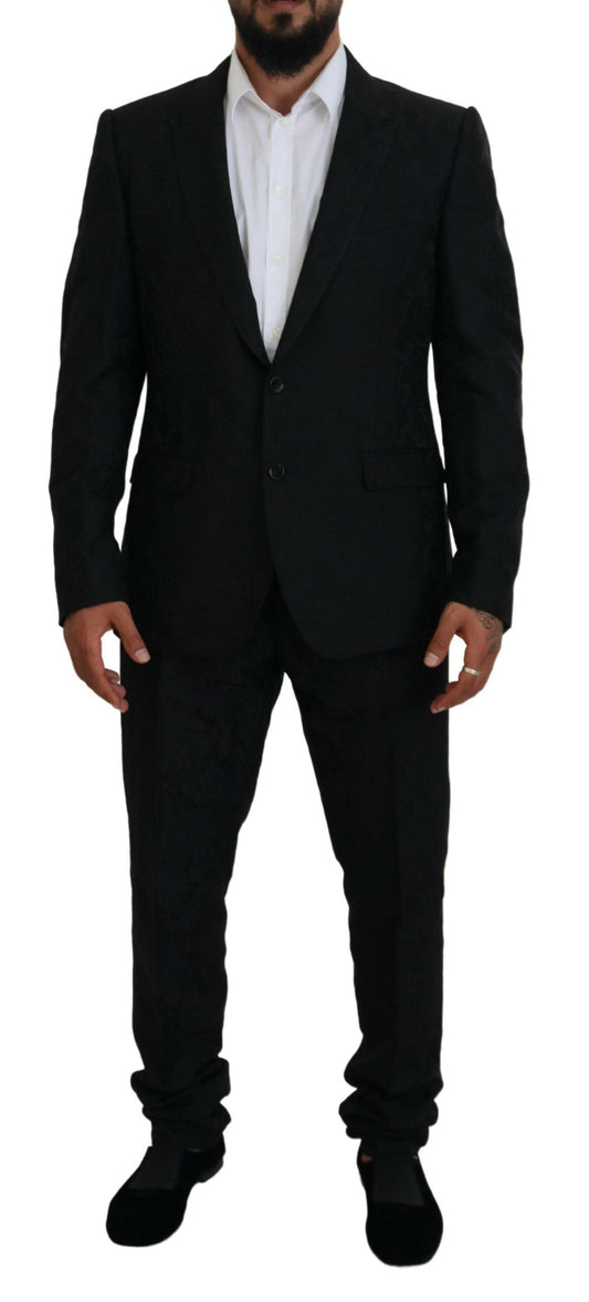 Costume de créateur slim fit martini noir Dolce &amp; gabbana