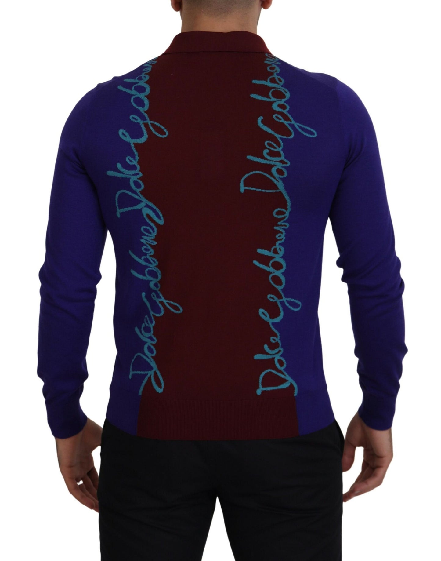 Dolce & Gabbana Multicolor Virgin Wool Silk Pullover Sweater