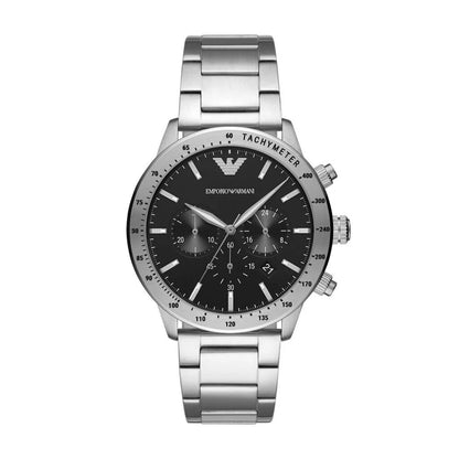 Reloj cronógrafo Emporio Armani de acero plateado