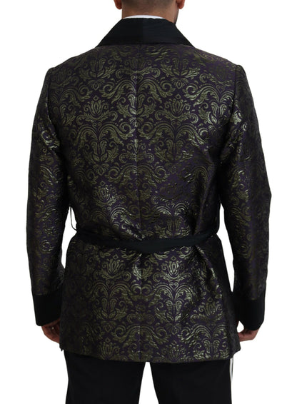 Veste robe en jacquard doré Dolce &amp; Gabbana