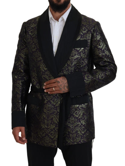 Veste robe en jacquard doré Dolce &amp; Gabbana