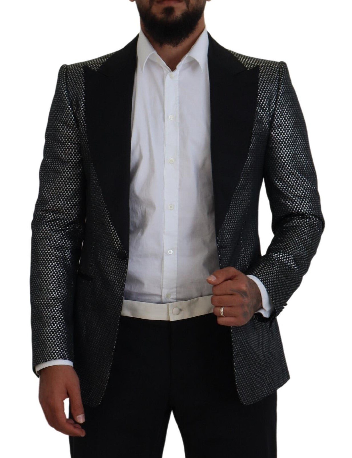 Dolce &amp; gabbana blazer simple boutonnage en jacquard