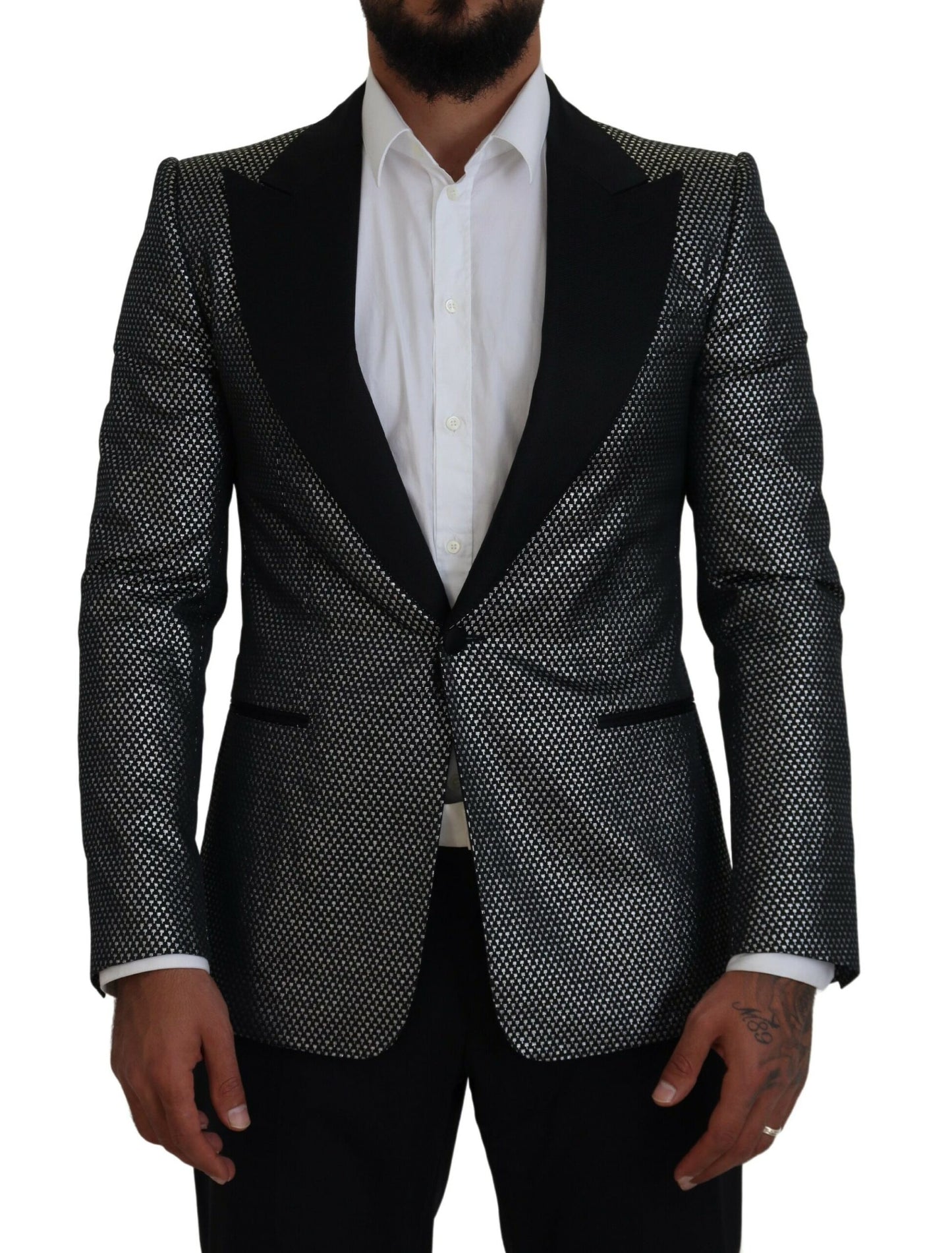 Dolce &amp; gabbana blazer simple boutonnage en jacquard