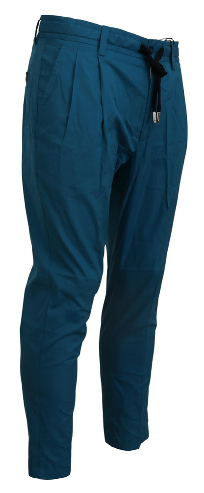 Pantalon chino bleu décontracté Dolce &amp; Gabbana