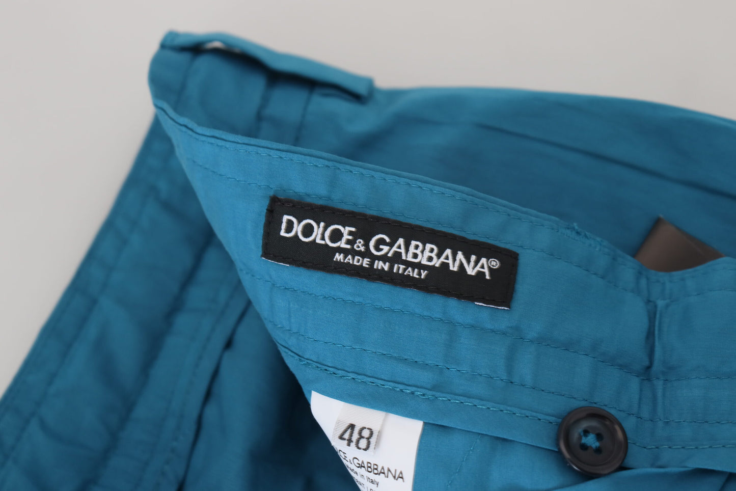 Pantalon chino bleu décontracté Dolce &amp; Gabbana