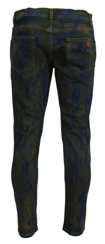 Dolce &amp; Gabbana - Jean slim en jean - Délavé vert