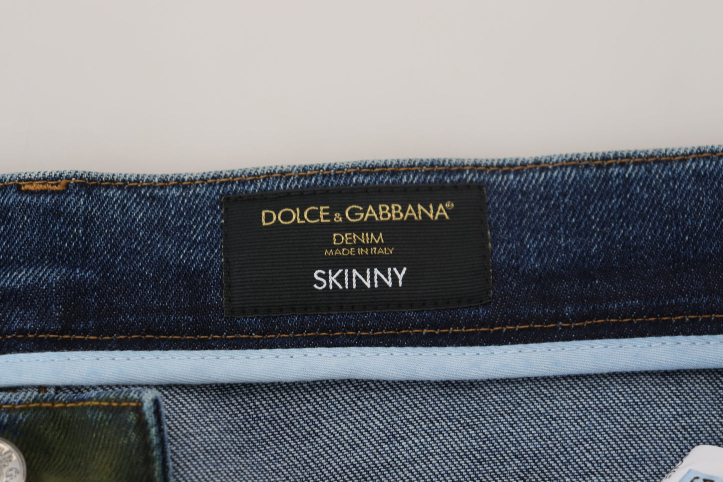 Dolce &amp; Gabbana - Jean slim en jean - Délavé vert