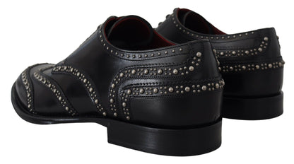 Dolce &amp; Gabbana - Chaussures derby noires cloutées