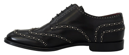 Dolce &amp; Gabbana - Chaussures derby noires cloutées