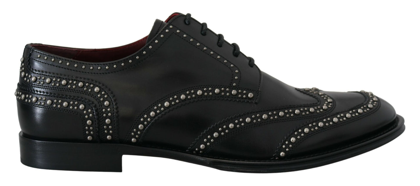 Dolce &amp; Gabbana - Chaussures derby noires cloutées