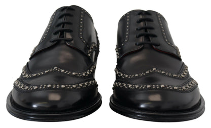 Dolce &amp; Gabbana - Chaussures derby noires cloutées