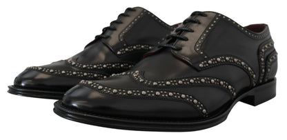 Dolce &amp; Gabbana - Chaussures derby noires cloutées