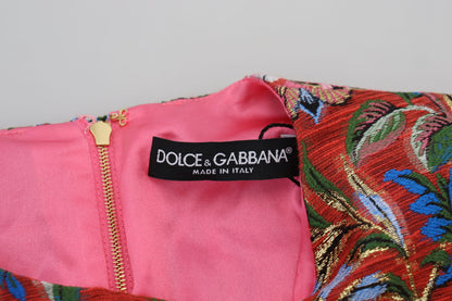 Dolce &amp; gabbana mini-robe trapèze rouge