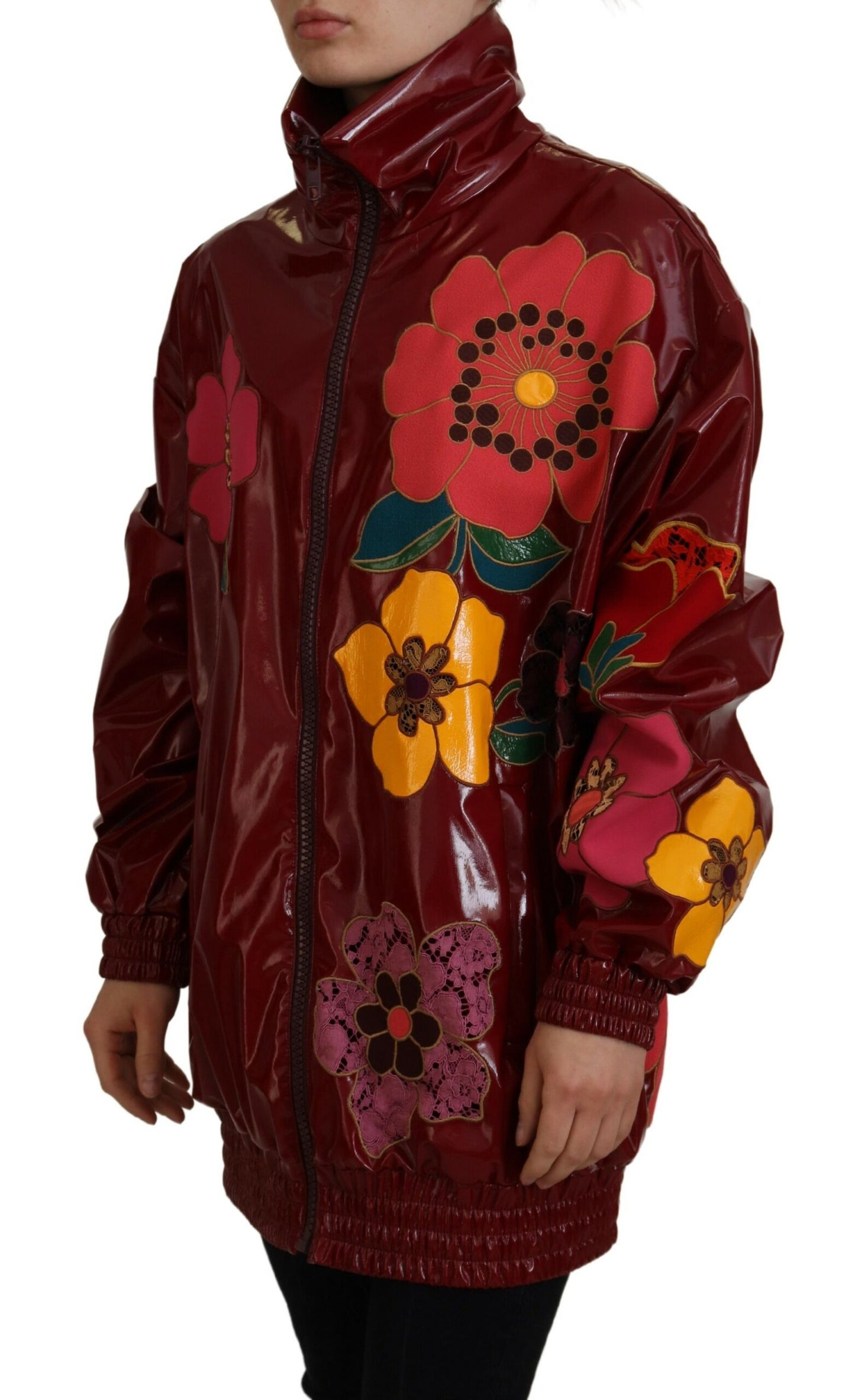 Dolce &amp; Gabbana - Veste de luxe à fleurs marron