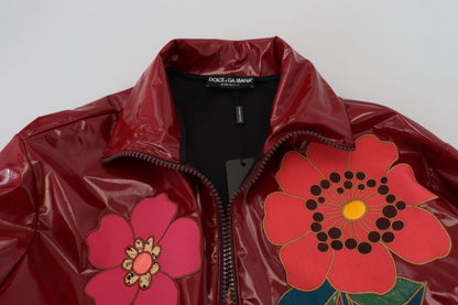 Dolce &amp; Gabbana - Veste de luxe à fleurs marron