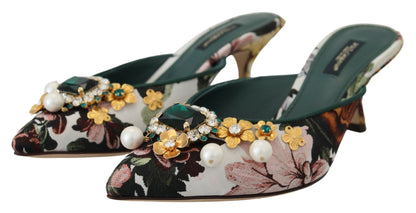 Dolce &amp; gabbana sandales de luxe plates multicolores