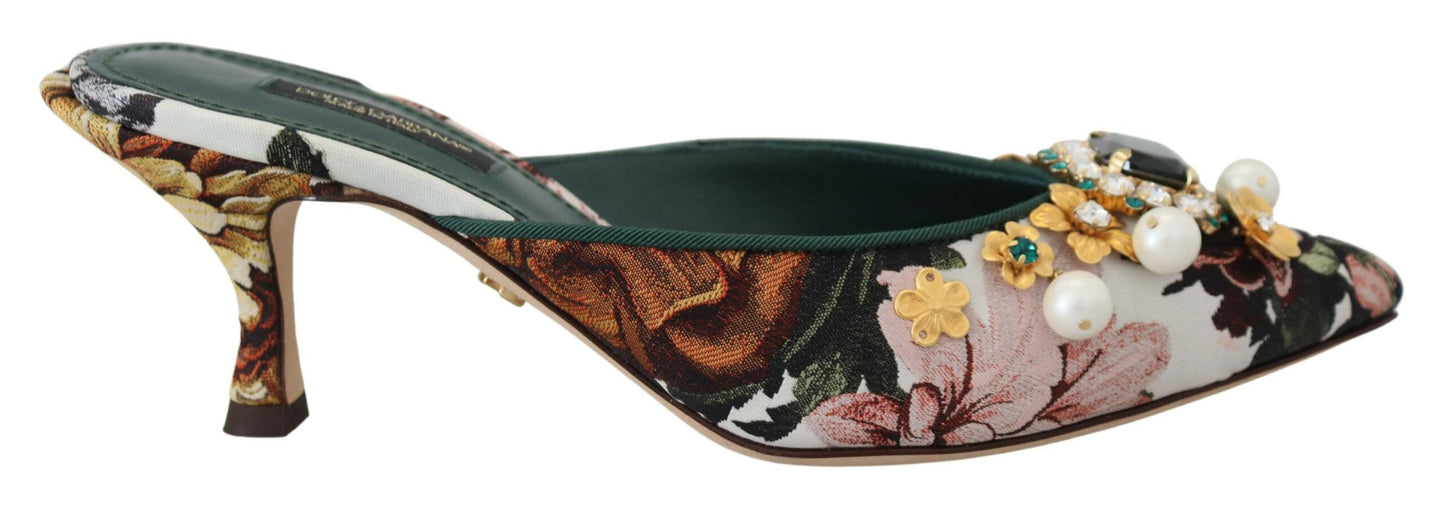 Dolce &amp; gabbana sandales de luxe plates multicolores