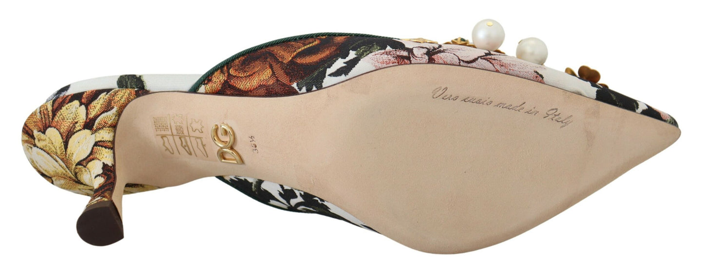 Dolce &amp; gabbana sandales de luxe plates multicolores