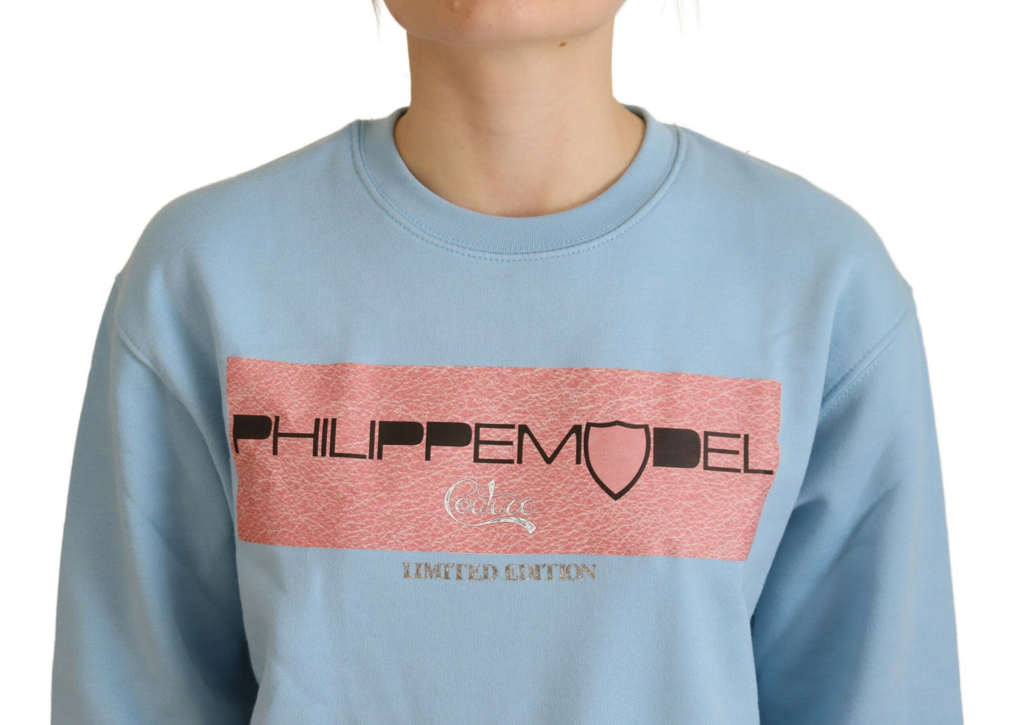 Philippe Model Elegant Light Blue Long Sleeve Sweater