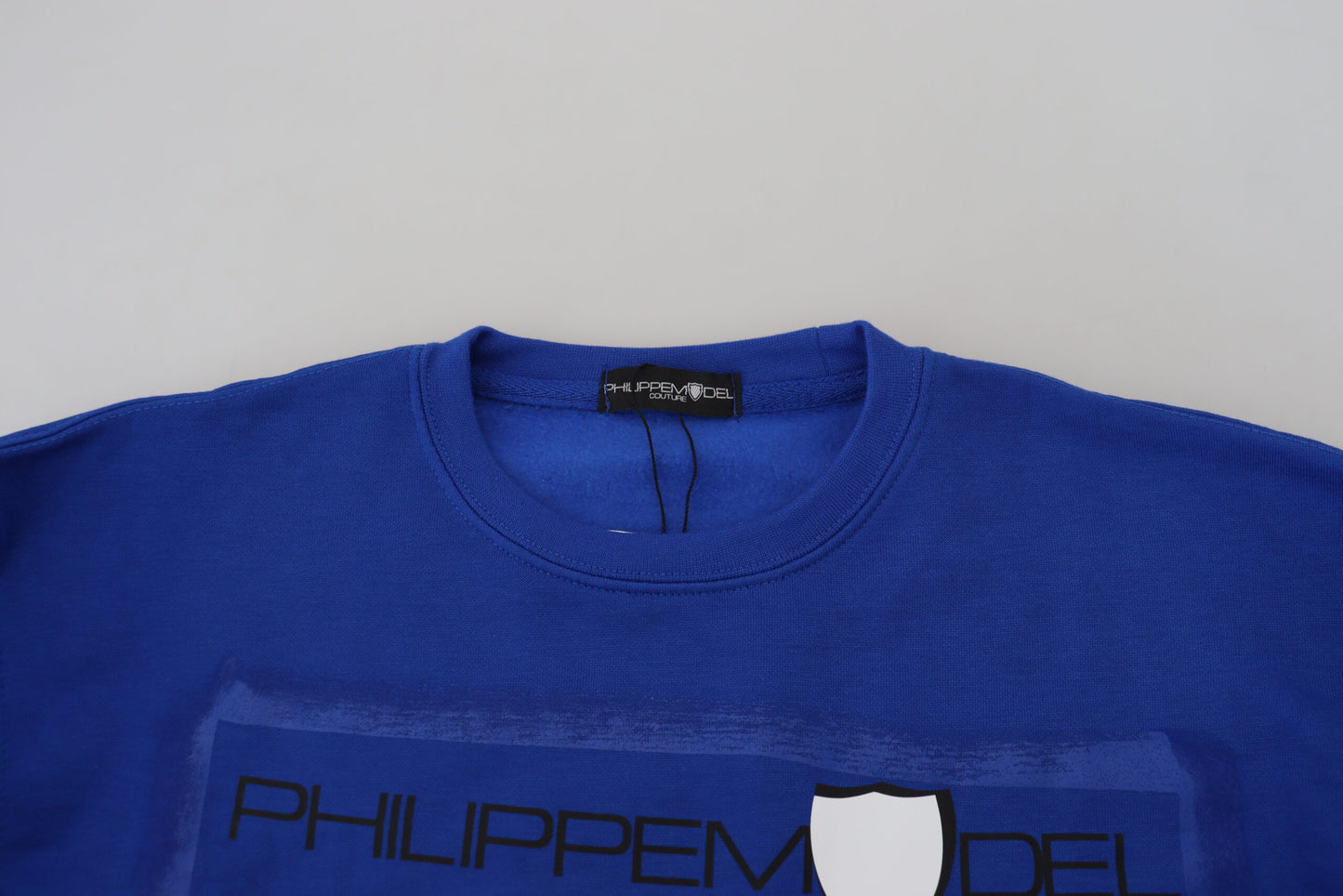 Pull à manches longues imprimé bleu Philippe model