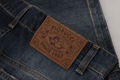 Jupe en jean bleu foncé taille moyenne Fiorucci