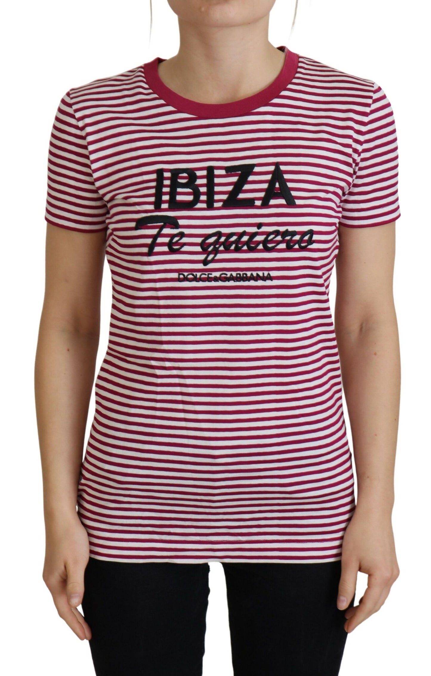 Dolce &amp; Gabbana - T-shirt ras du cou rayé Ibiza exclusif