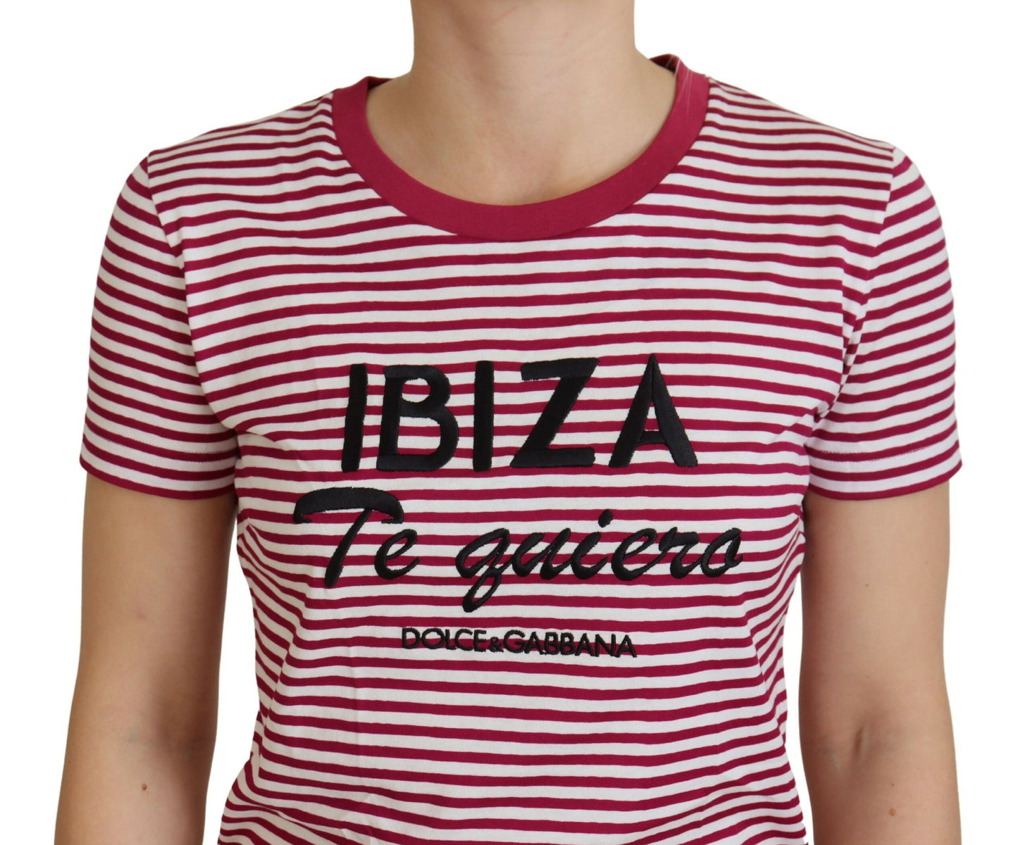 Dolce &amp; Gabbana - T-shirt ras du cou rayé Ibiza exclusif