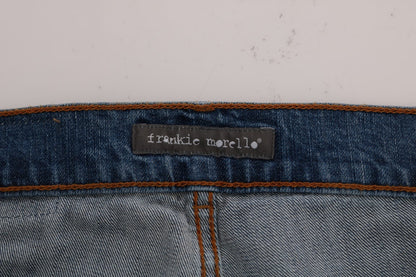 Frankie morello denim italien svelte - jean bleu coupe slim