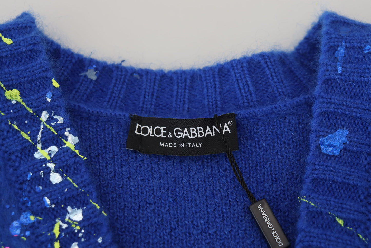 Cardigan en mohair splash multicolore Dolce &amp; gabbana