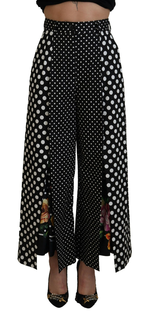 Dolce &amp; gabbana pantalon taille haute à pois