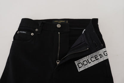 Dolce &amp; Gabbana Jean slim taille haute noir