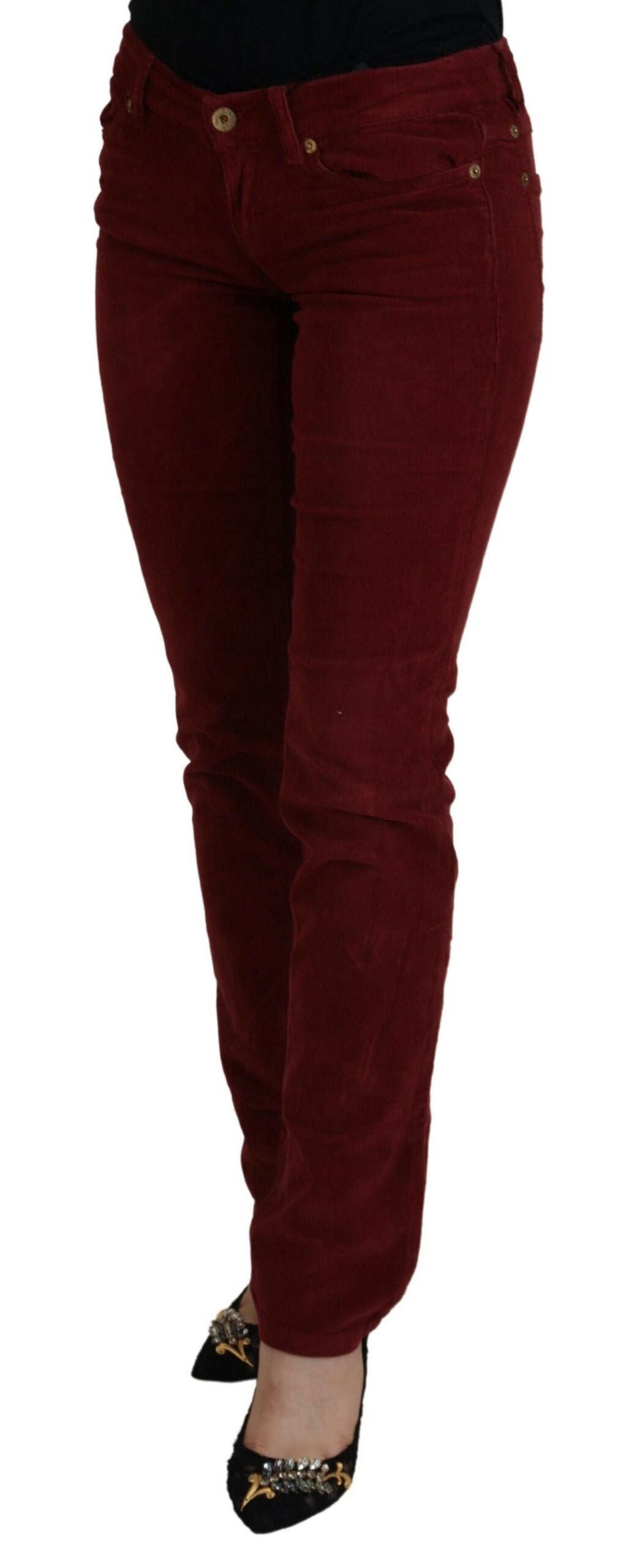 Pantalon en velours côtelé marron Dolce &amp; gabbana