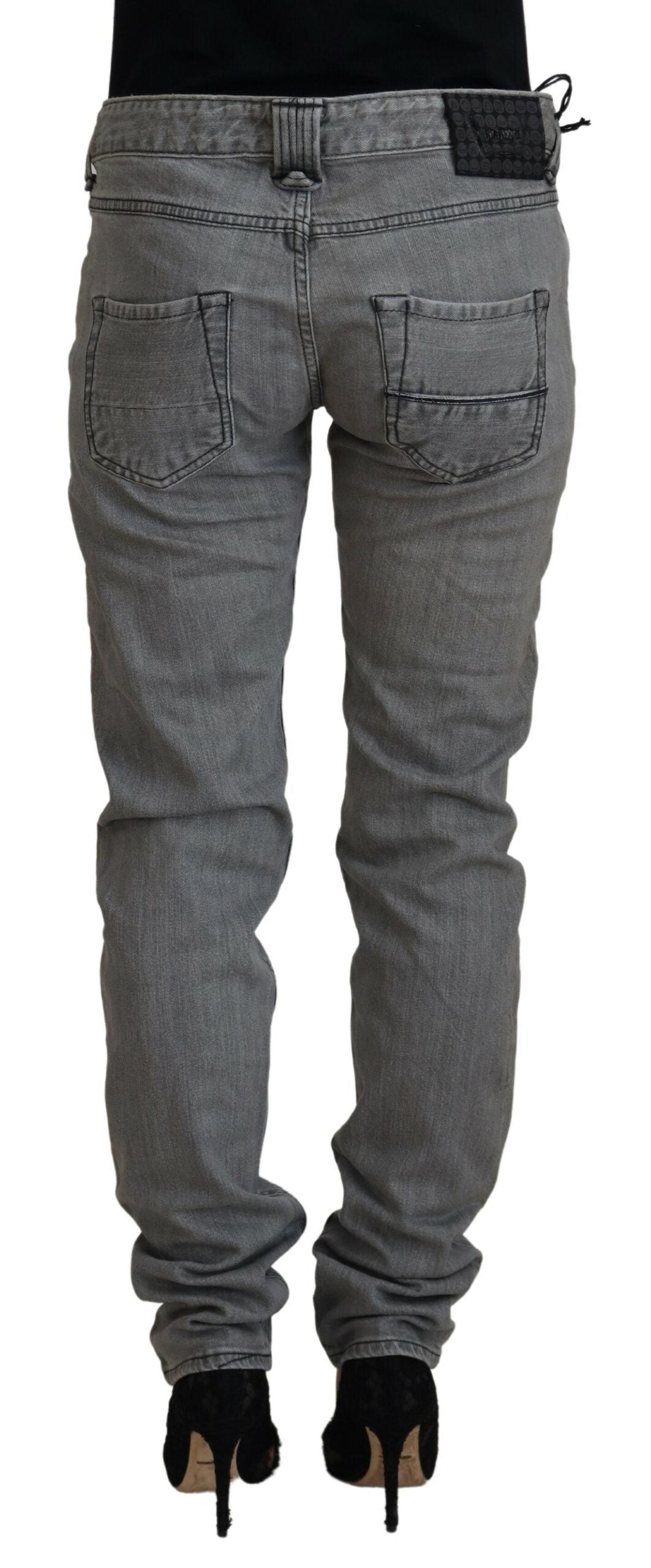 Jean skinny gris taille basse Care Label