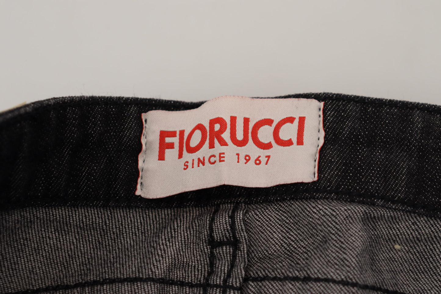 Jean skinny taille basse noir Fiorucci