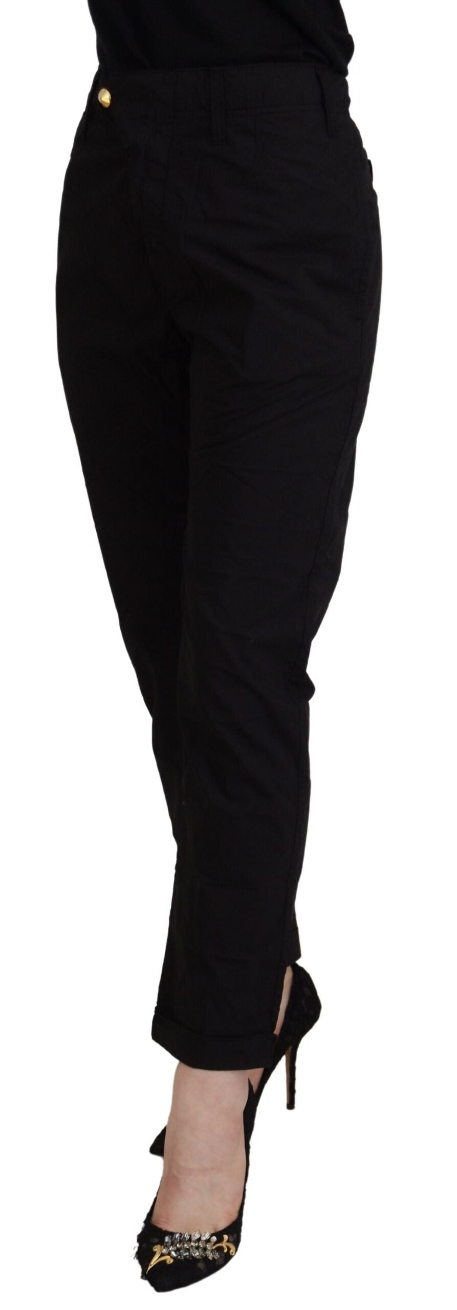 Pantalon fuselé Cycle en coton noir