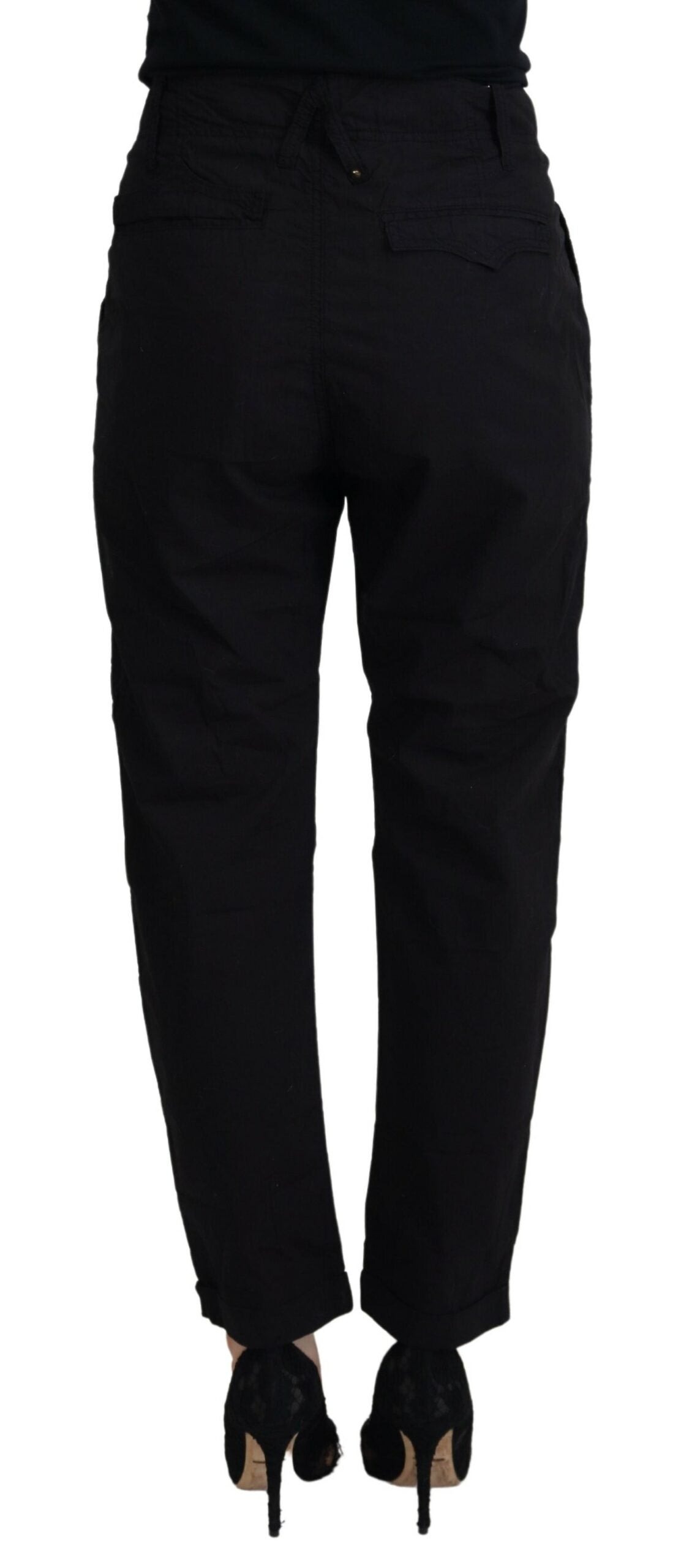 Pantalon fuselé Cycle en coton noir