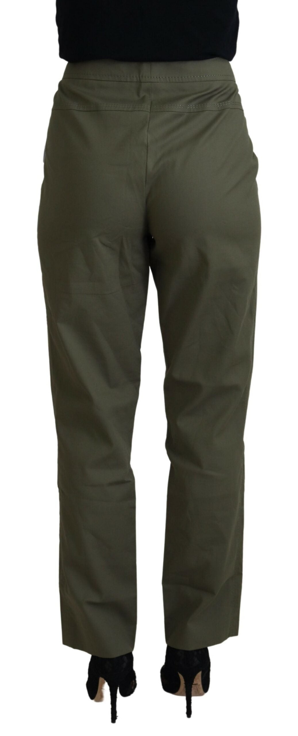 LAUREL Elegant Tapered Green Pants - Chic Everyday Wear