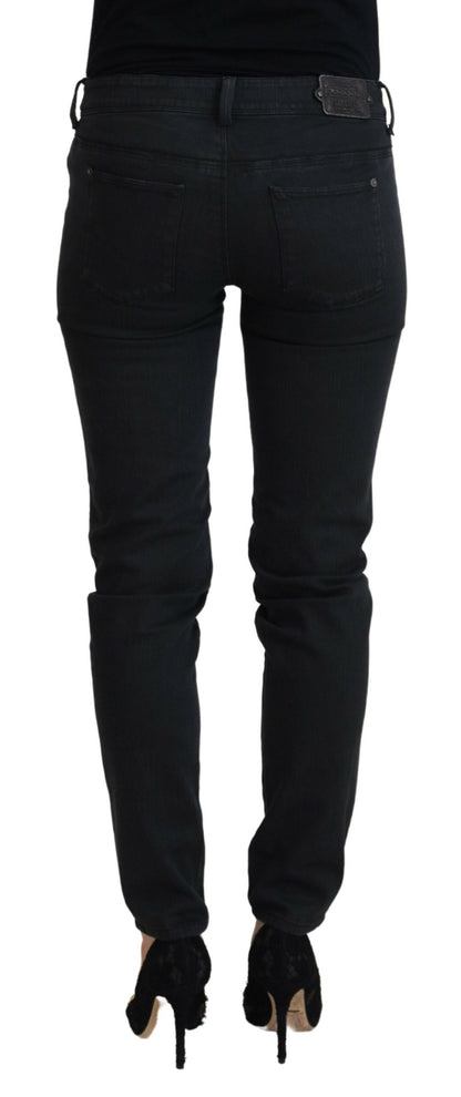 Ermanno scervino jean skinny noir taille basse