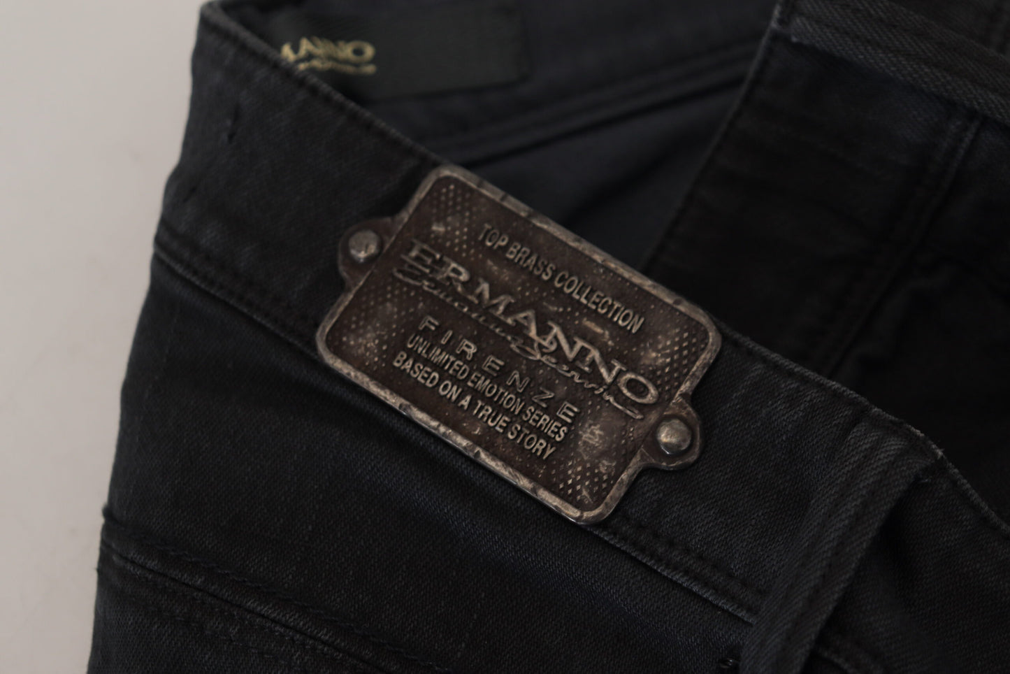 Ermanno scervino jean skinny noir taille basse