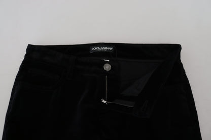 Dolce &amp; Gabbana - Jean skinny noir taille moyenne