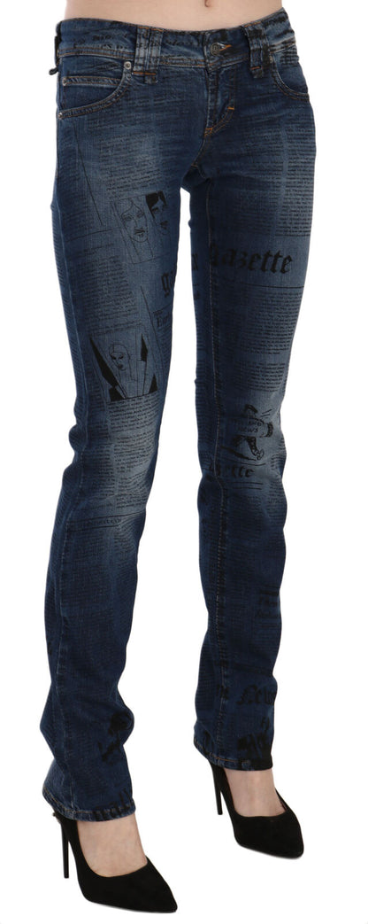 Jean skinny gazette bleu John Galliano