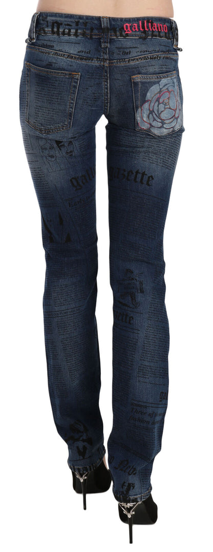 Jean skinny gazette bleu John Galliano