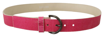 Ceinture mode en cuir rose John Galliano