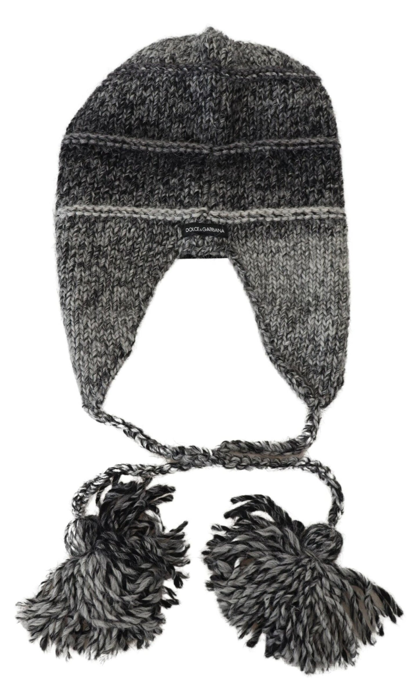 Dolce &amp; Gabbana Elegante gorro de punto gris