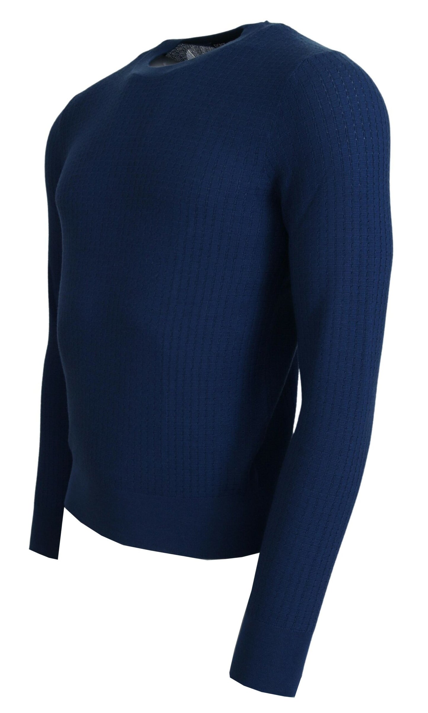 Pull homme en cachemire et soie bleu Dolce &amp; gabbana