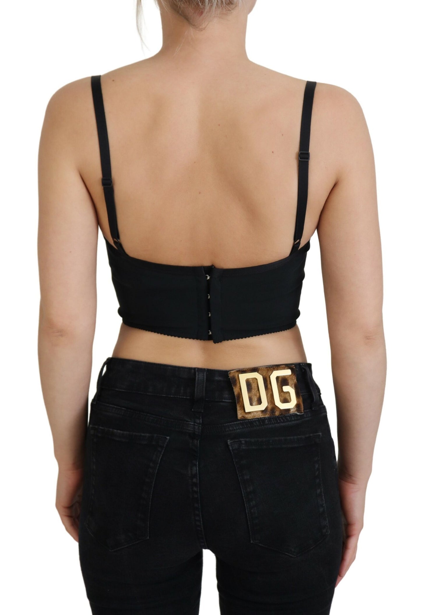 Dolce &amp; Gabbana - Haut corset bustier à imprimé léopard