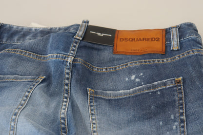 Denim bleu court Dsquared² : rehaussez votre look décontracté