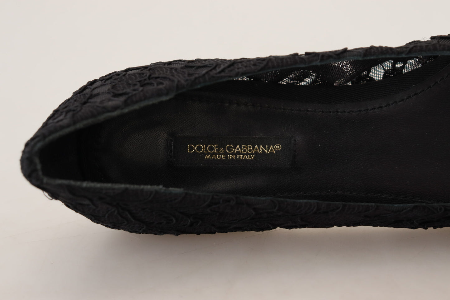 Dolce &amp; Gabbana - Chaussures vally plates en dentelle florale