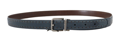 Ceinture homme en cuir bleu Dolce &amp; gabbana