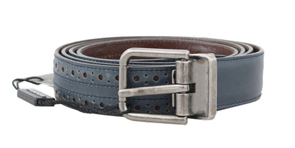 Ceinture homme en cuir bleu Dolce &amp; gabbana